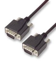 COMPUTER CABLE, SERIAL, BLACK, 0.762M