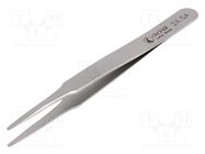 Tweezers; 120mm; for precision works; Blades: narrowed IDEAL-TEK