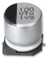 CAP, 100┬╡F, 16V, RADIAL, SMD