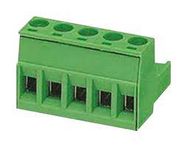 TERMINAL BLOCK, PLUGGABLE, 5POS, 12AWG