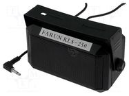 CB speaker; 6W; 8Ω; Len: 2m; 100x75x65mm FARUN