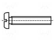 Screw; M4x35; 0.7; Head: cheese head; slotted; polyamide; DIN 85A BOSSARD