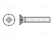 Screw; M3x40; 0.5; Head: countersunk; Phillips; PH1; DIN 965 KRAFTBERG