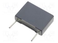 Capacitor: polyester; 1uF; 40VAC; 63VDC; 10mm; ±5%; 13x4x9mm; THT KEMET