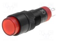 Switch: push-button; Pos: 2; SPDT; 0.5A/250VAC; 1A/24VDC; ON-ON 