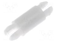 PCB distance; polyamide; L: 8mm; latch/latch; natural; UL94V-2 FIX&FASTEN