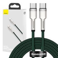 Cable USB-C to USB-C Baseus Cafule, 100W, 2m (green), Baseus