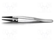 Tweezers; strong construction; Blades: narrow; ESD IDEAL-TEK