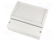 Enclosure: wall mounting; X: 213mm; Y: 185mm; Z: 84mm; ABS; grey; IP65 BOPLA