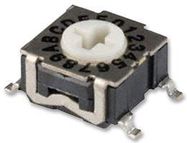 ROTARY CODED SW, HEX, 0.1A, 30VDC, SMT