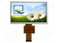 Display: TFT; 7"; 800x480; Illumin: LED; Dim: 164.8x99.8x5.5mm Riverdi