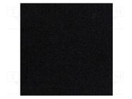 Upholstery cloth; Dim: 1500x700mm; Thk: 3mm; black BASSER