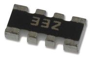 RESISTOR N/W, 4RES, 3.3KOHM, 5%, SMD