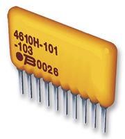 RESISTOR N/W, 4RES, 33KOHM, 2%, TH