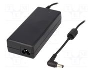 Power supply: switching; 19VDC; 4.74A; Out: 5,5/2,5; 90W; desktop AKYGA