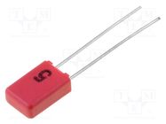 Capacitor: polypropylene; 100pF; 2.5x7x4.6mm; THT; ±5%; 2.5mm; tape WIMA