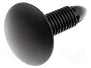 Rivet; polyamide; Panel cutout diam: 6.6mm; black; UL94V-2 