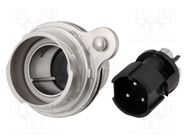 Connector: circular; socket; male; PIN: 3; Buccaneer 7000; 25A; 600V BULGIN