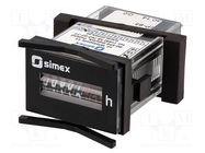 Counter: electromechanical; working time; mechanical indicator SIMEX