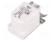 Filter: anti-interference; 250VAC; Cx: 0.47uF; Cy: 22nF; 1mH; 680kΩ MIFLEX