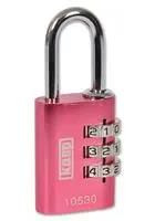 LOCK, COMBI, ALUMINIUM, 30MM, PINK