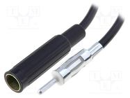 Cable; DIN socket,DIN plug; black; straight; 0.3m 4CARMEDIA