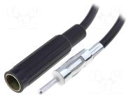 Cable; DIN socket,DIN plug; black; straight; 2.5m 4CARMEDIA