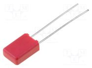 Capacitor: polypropylene; 1nF; 2.5x7x4.6mm; THT; ±5%; 2.5mm; 250VDC WIMA