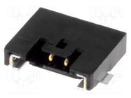 Connector: wire-board; socket; male; Pico-Lock; 1mm; PIN: 2; SMT MOLEX