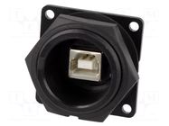 Adapter; socket; USB A socket-back,USB B socket-front; PIN: 4 SWITCHCRAFT