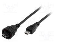 Adapter cable; adapter; Data-Con-X; straight; with lead; USB 2.0 SWITCHCRAFT