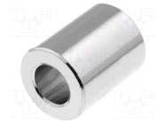 Spacer sleeve; 8mm; cylindrical; brass; nickel; Out.diam: 5mm DREMEC