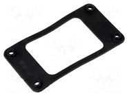 Gasket; size 6B; Han®; Application: connectors; 44x27mm HARTING