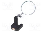 Desk magnifier; Mag: x3; Lens: Ø75mm ENGINEER