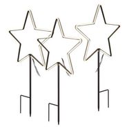 LED glowing stake stars, 61 cm, outdoor and indoor, cool white, EMOS