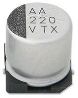 CAP, 100┬╡F, 25V, RADIAL, SMD