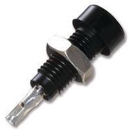 TIP JACK, 5700V, 10A, BLACK