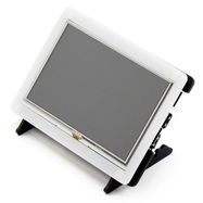 Touch screen - resistive LCD 5'' 800x480px - HDMI + USB for Raspberry Pi + case - Waveshare 11018