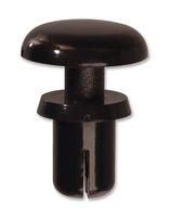 SNAP RIVET, NYLON 6, 6MM, BLACK, PK100