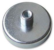 MAGNET, FERRITE POT, 50X10MM, M6 THREAD