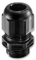 CABLE GLAND, PA, 3MM - 7MM, BLACK, PK10