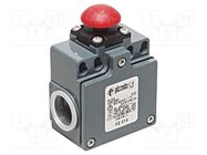 Limit switch; mushroom head plunger; NO + NC; 10A; max.500VAC PIZZATO ELETTRICA