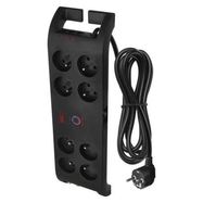 Surge Protector EMOS – 8 sockets, 3m, black, EMOS