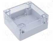 Enclosure: multipurpose; X: 120mm; Y: 120mm; Z: 60mm; polycarbonate GAINTA