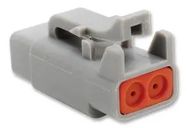 CONNECTOR HOUSING, PLUG, 2 WAY, PLASTIC
