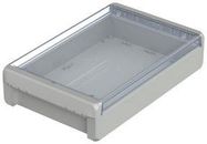 ENCLOSURE, PC, LIGHT GREY, CLEAR LID