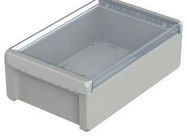 ENCLOSURE, PC, LIGHT GREY, CLEAR LID