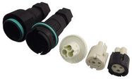 CONNECTOR KIT, PLUG & RCPT, 3 WAY, CABLE