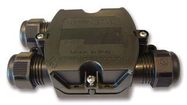 JUNCTION BOX, 3WAY, IP68, PA66, BLACK