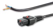 POWER CORD, IEC C13/ FREE END, 2M, 10A